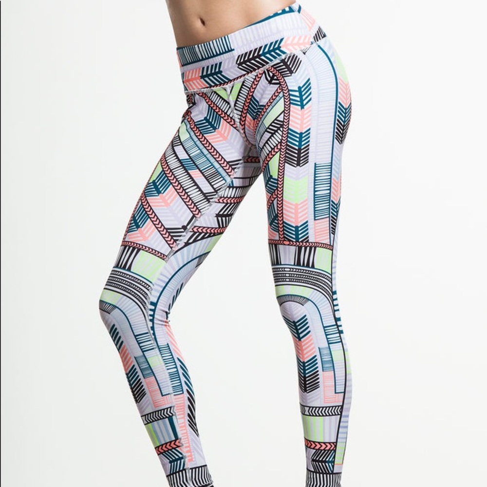 Mara Hoffman Voyager Neon Leggings / Tights